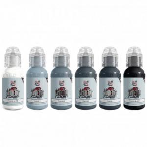 World Famous Limitless - Pancho Pastel Grey Set - 6x 30ml