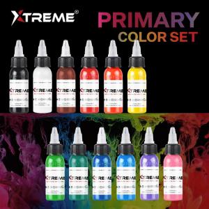 Xtreme Tattoo Ink 12 Colour Basic Set - 12 x 30ml