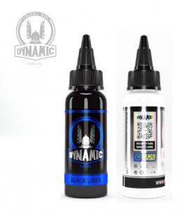 DYNAMIC BRIGHT WHITE 240ml + DYNAMIC LINER BLACK 240ml 