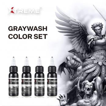 Xtreme Tattoo Ink Grey Wash Set - 4 x 120ml